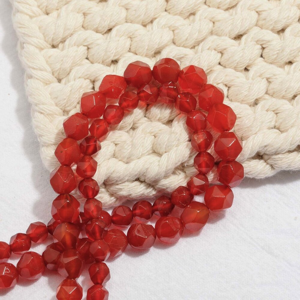 8mm Star Cut Faceted Agate Beads DIY Jewelry Making
